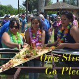 The highlight of Saturday's Central Valley Pizza Festival was the annual giant pizza contest.